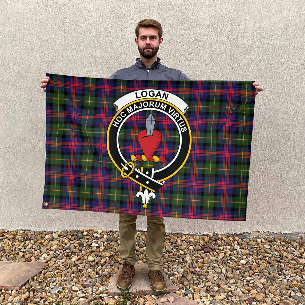 Logan Modern Tartan Classic Crest House Flag