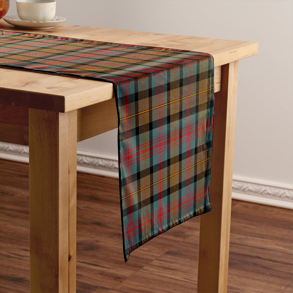 Logan Weathered Tartan Crest Table Runner