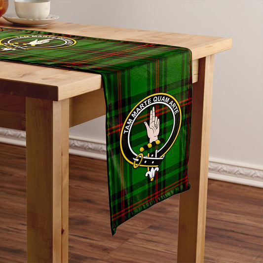 Logie Tartan Crest Table Runner