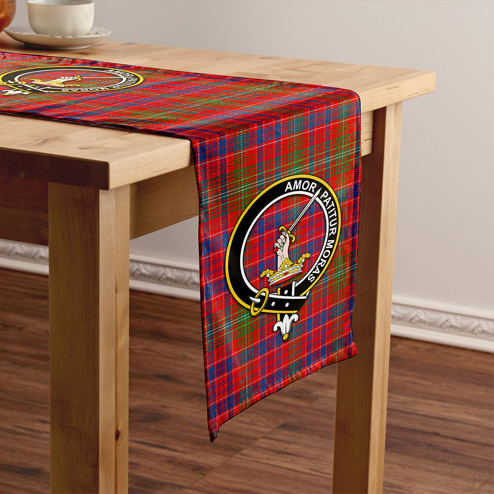 Lumsden Modern Tartan Crest Table Runner