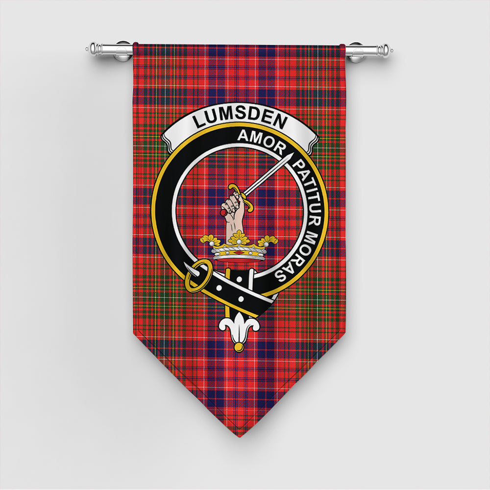 Lumsden Modern Tartan Crest Gonfalon