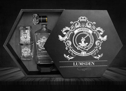 Lumsden Tartan Clan Decanter Set