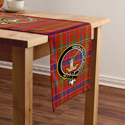 Lumsden Waistcoat Modern Tartan Crest Table Runner