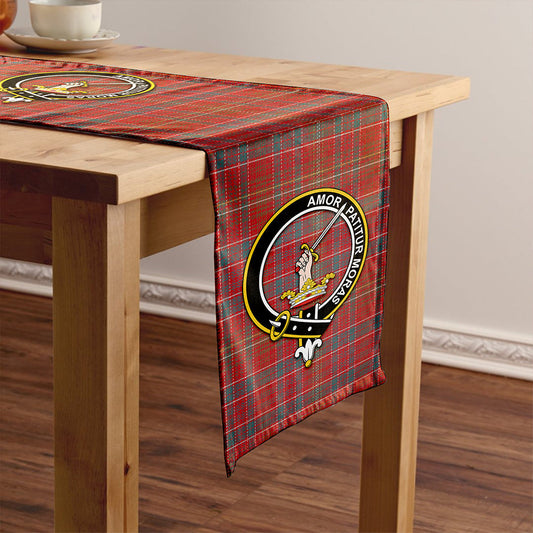 Lumsden Weathered Tartan Crest Table Runner