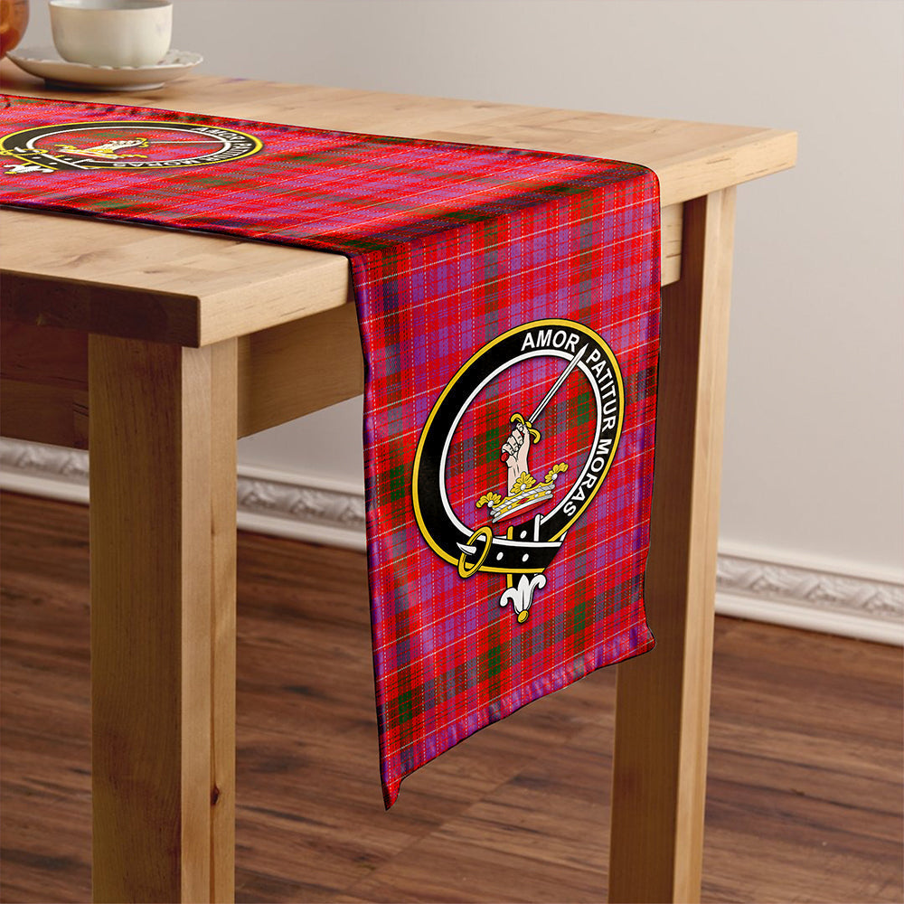 Lumsden of Clova Modern Tartan Crest Table Runner