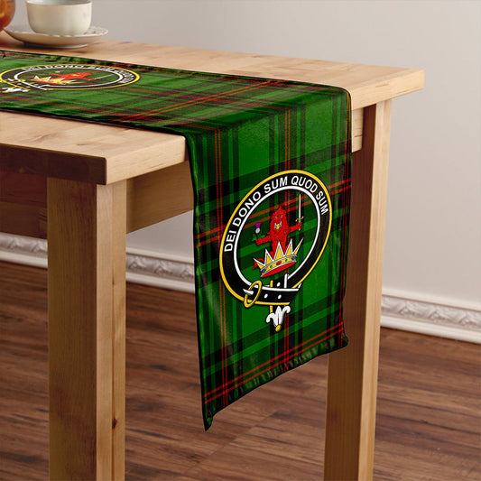 Lundin Tartan Crest Table Runner