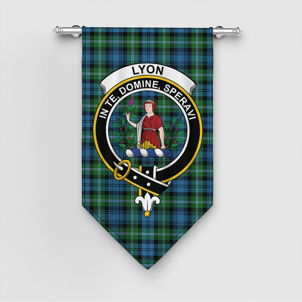 Lyon Clan Tartan Crest Gonfalon