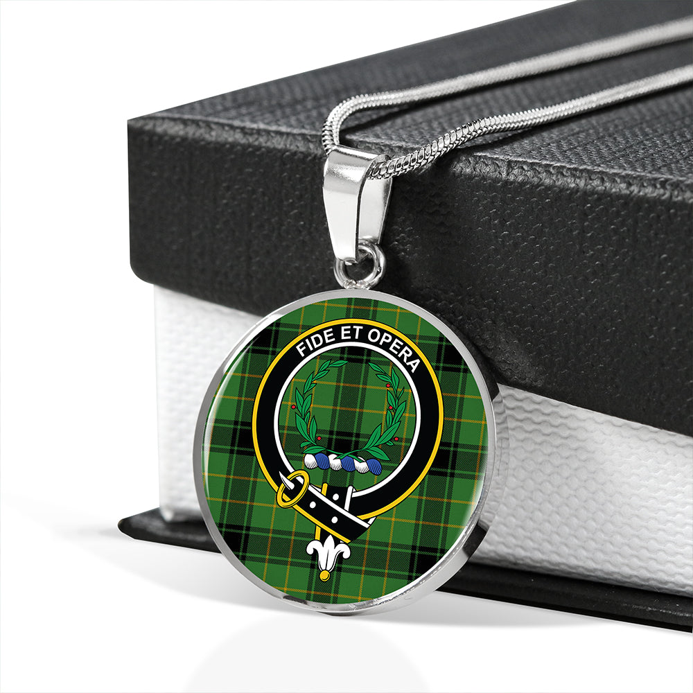 MacArthur 1815 Ancient Tartan Crest Circle Necklace