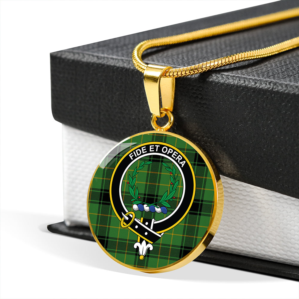 MacArthur 1815 Ancient Tartan Crest Circle Necklace