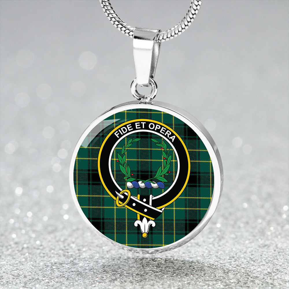 MacArthur 1815 #2 Modern Tartan Crest Circle Necklace