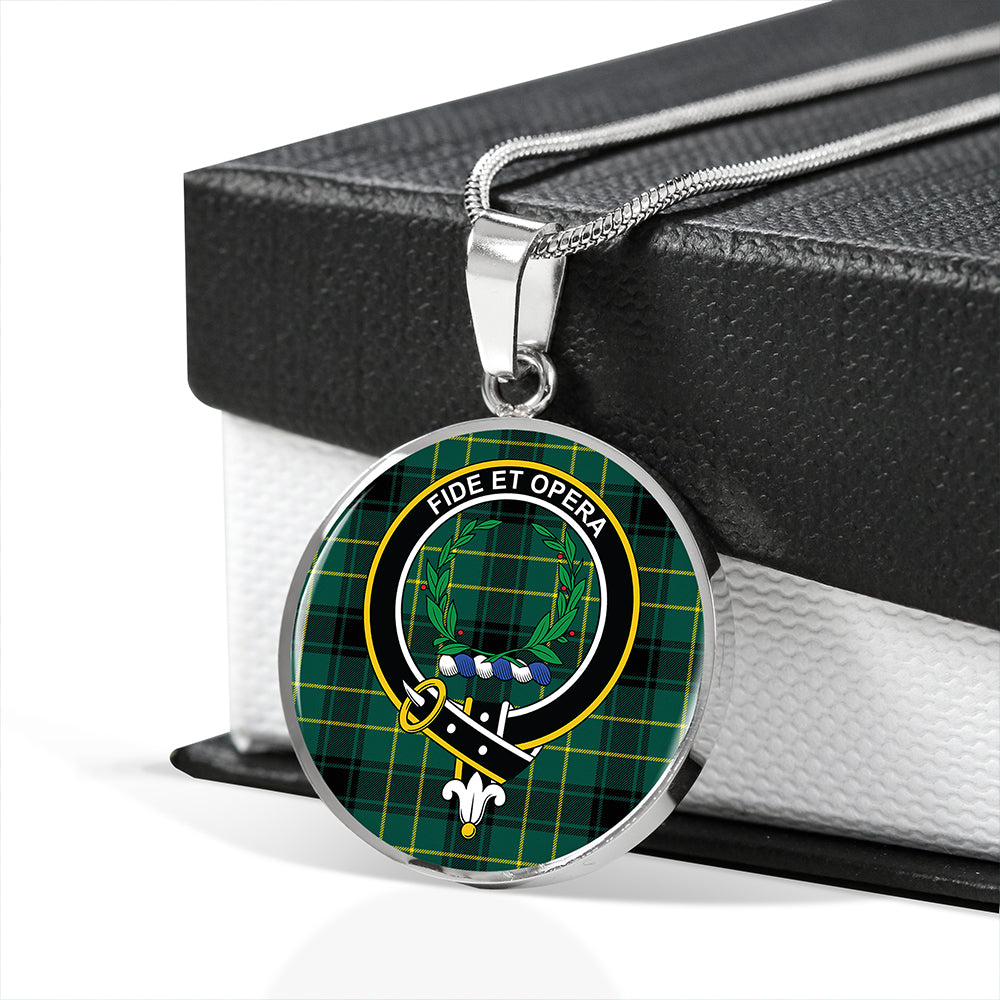 MacArthur 1815 #2 Modern Tartan Crest Circle Necklace