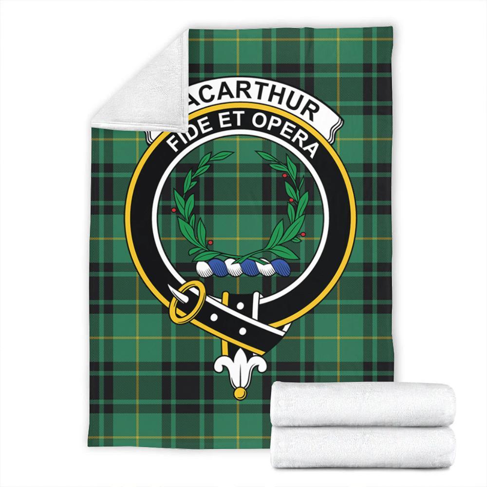 MacArthur Ancient Tartan Crest Premium Blanket