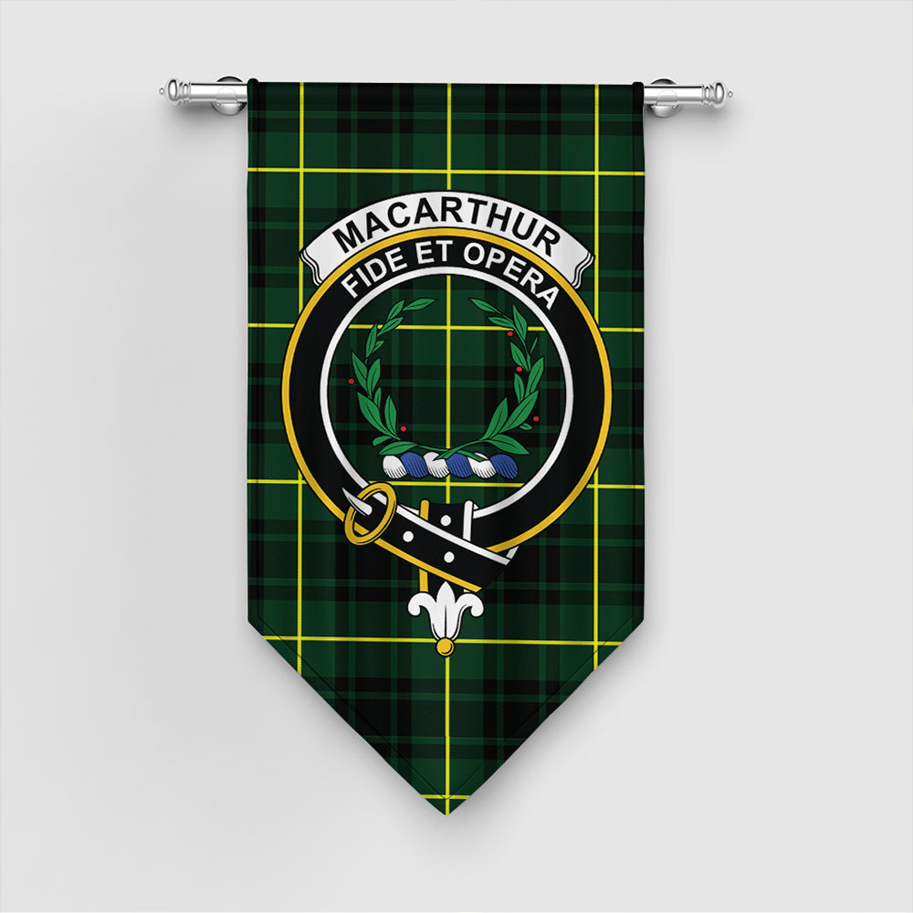 MacArthur Modern Tartan Crest Gonfalon