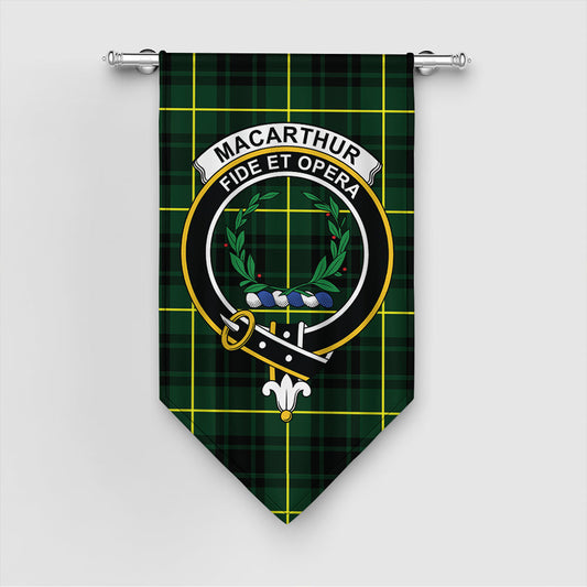 MacArthur Modern Tartan Crest Gonfalon