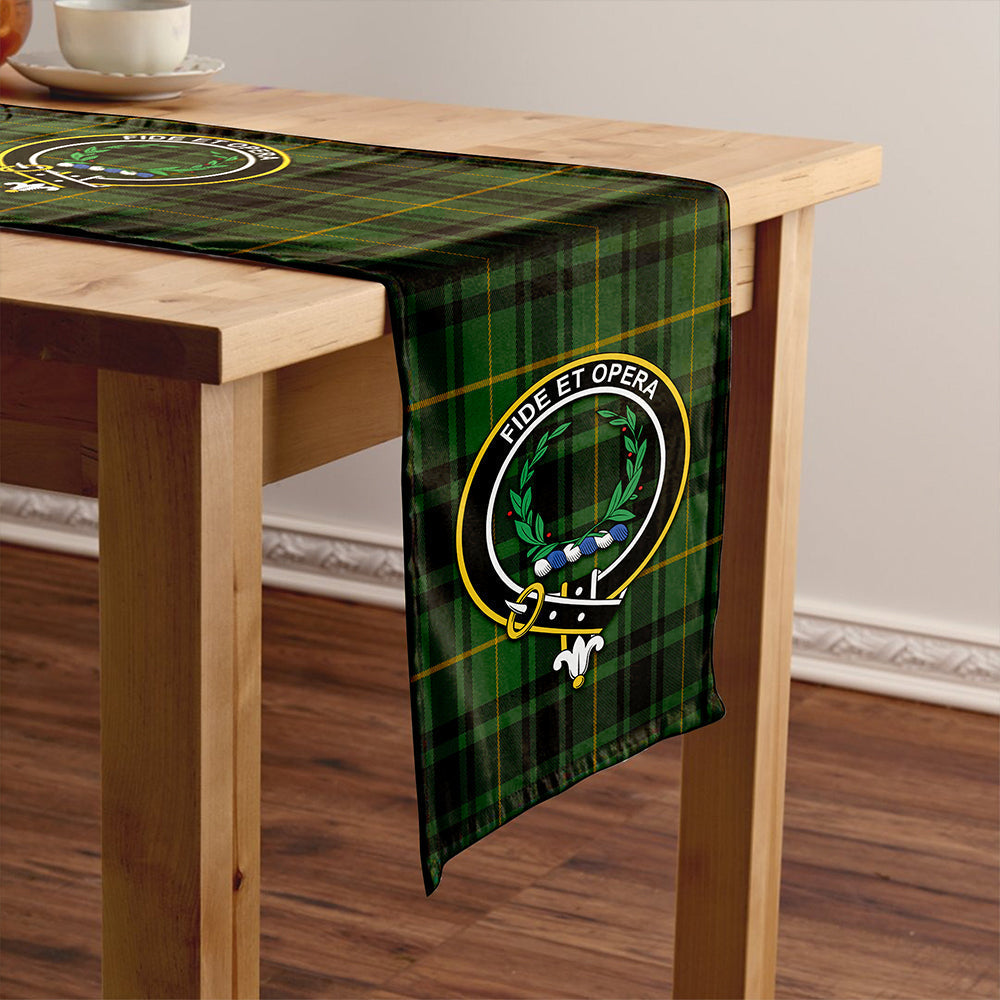 MacArthur Modern Tartan Crest Table Runner