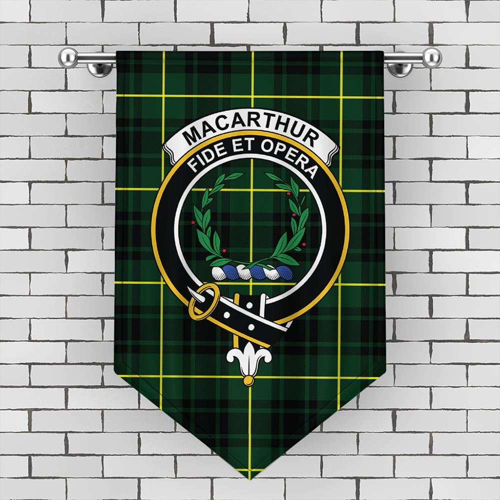 MacArthur Modern Tartan Crest Gonfalon