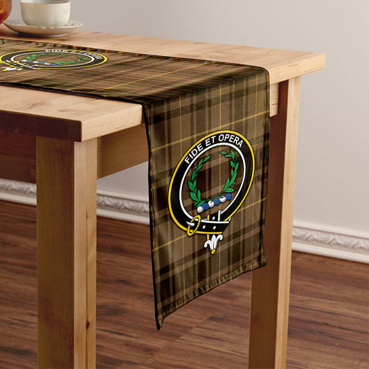 MacArthur Weathered Tartan Crest Table Runner