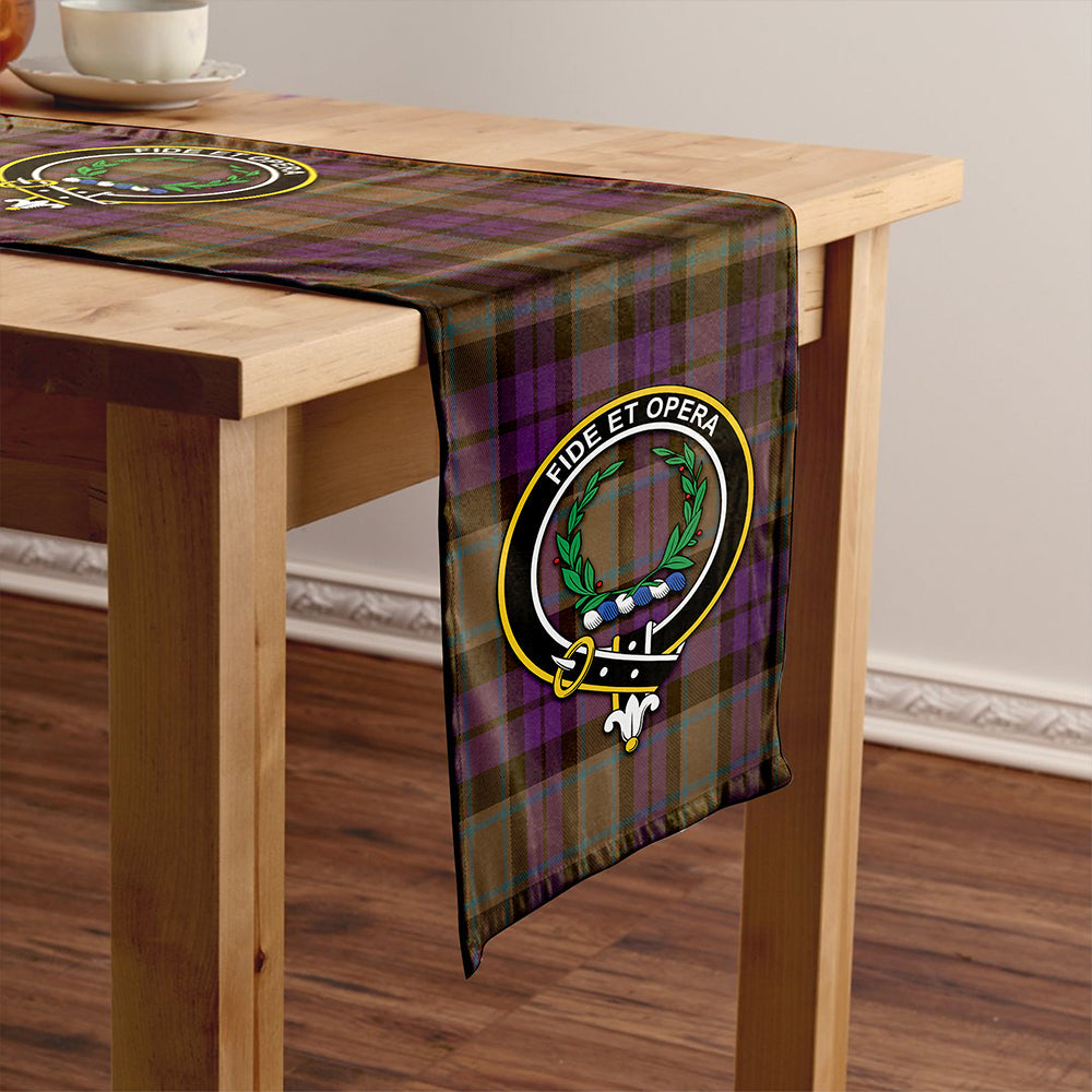 MacArthur of Milton Weathered Tartan Crest Table Runner