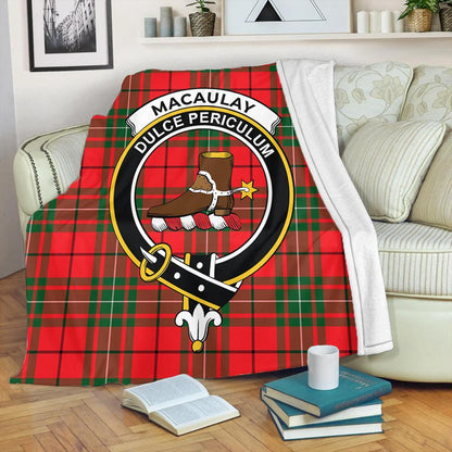 MacAulay Modern Tartan Crest Premium Blanket