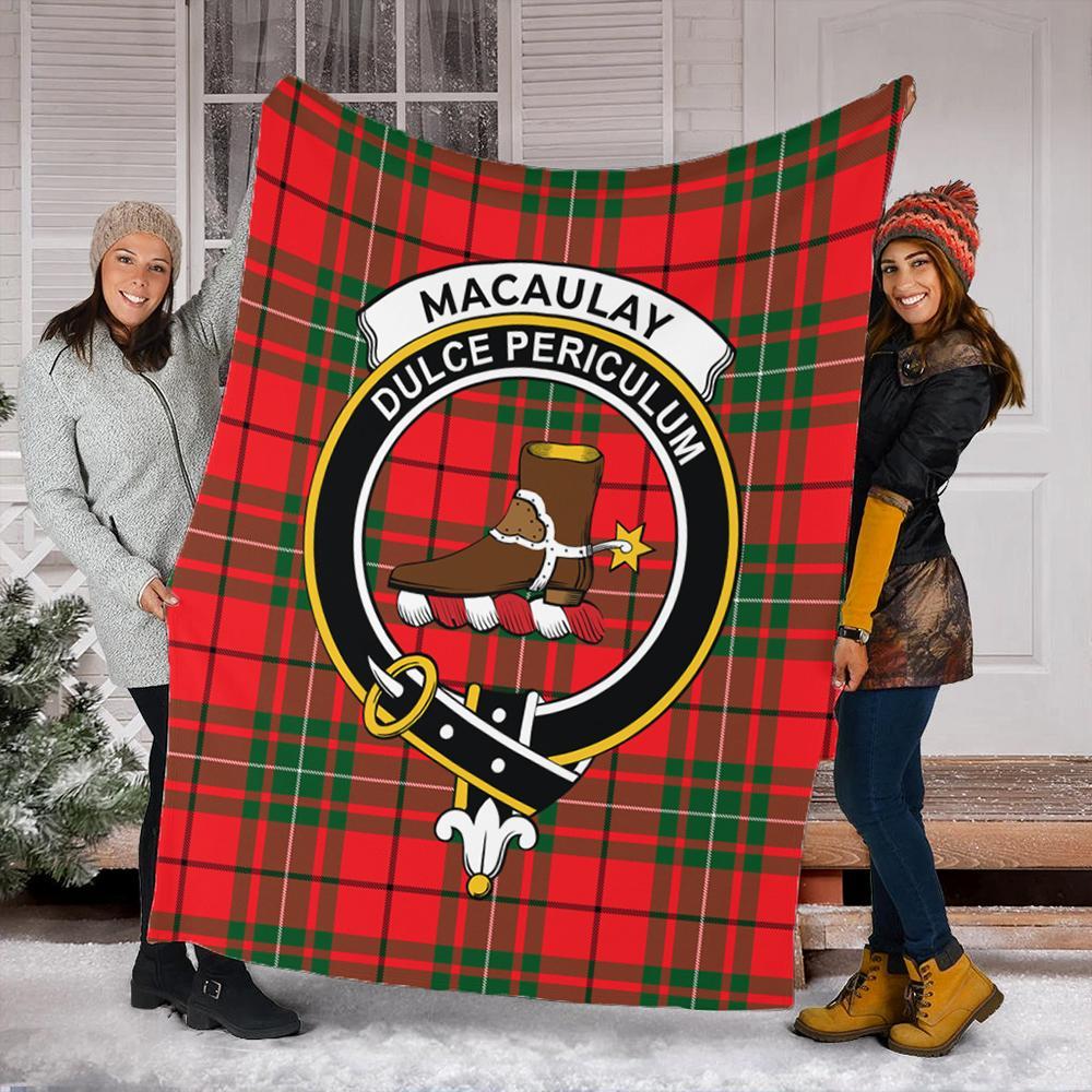 MacAulay Modern Tartan Crest Premium Blanket