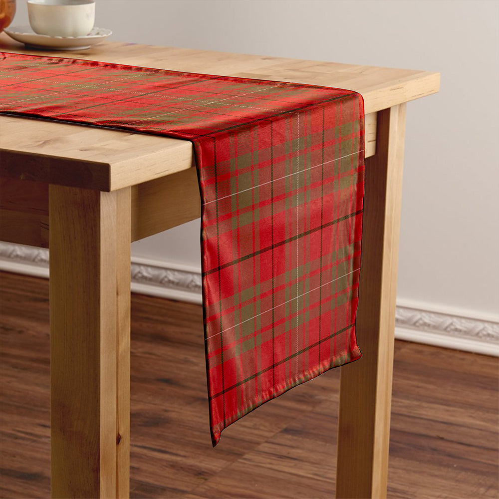 MacAulay Weathered Tartan Crest Table Runner