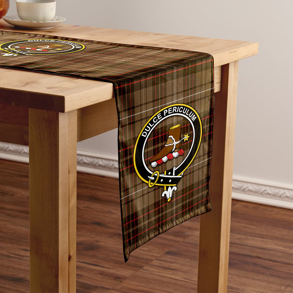 MacAulay of Lewis Weathered Tartan Crest Table Runner