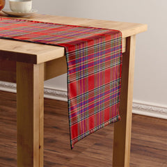 MacBean (MacBain) Weathered Tartan Crest Table Runner