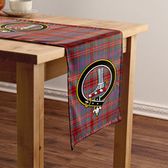 MacCall Weathered Tartan Crest Table Runner
