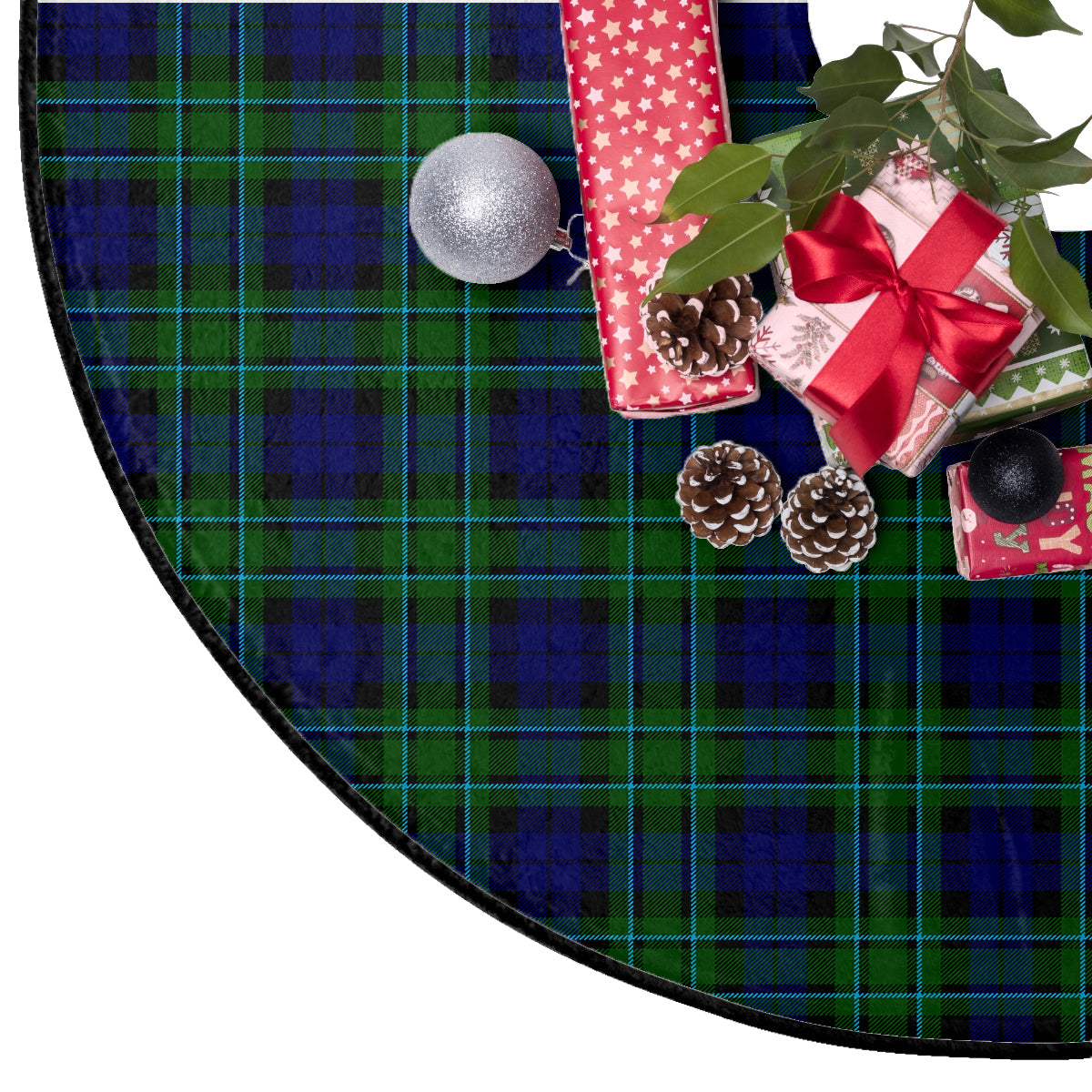 MacCallum Modern Tartan Plaid Christmas Tree Skirt