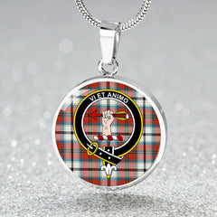 MacCulloch 1746 Dress Ancient Tartan Crest Circle Necklace