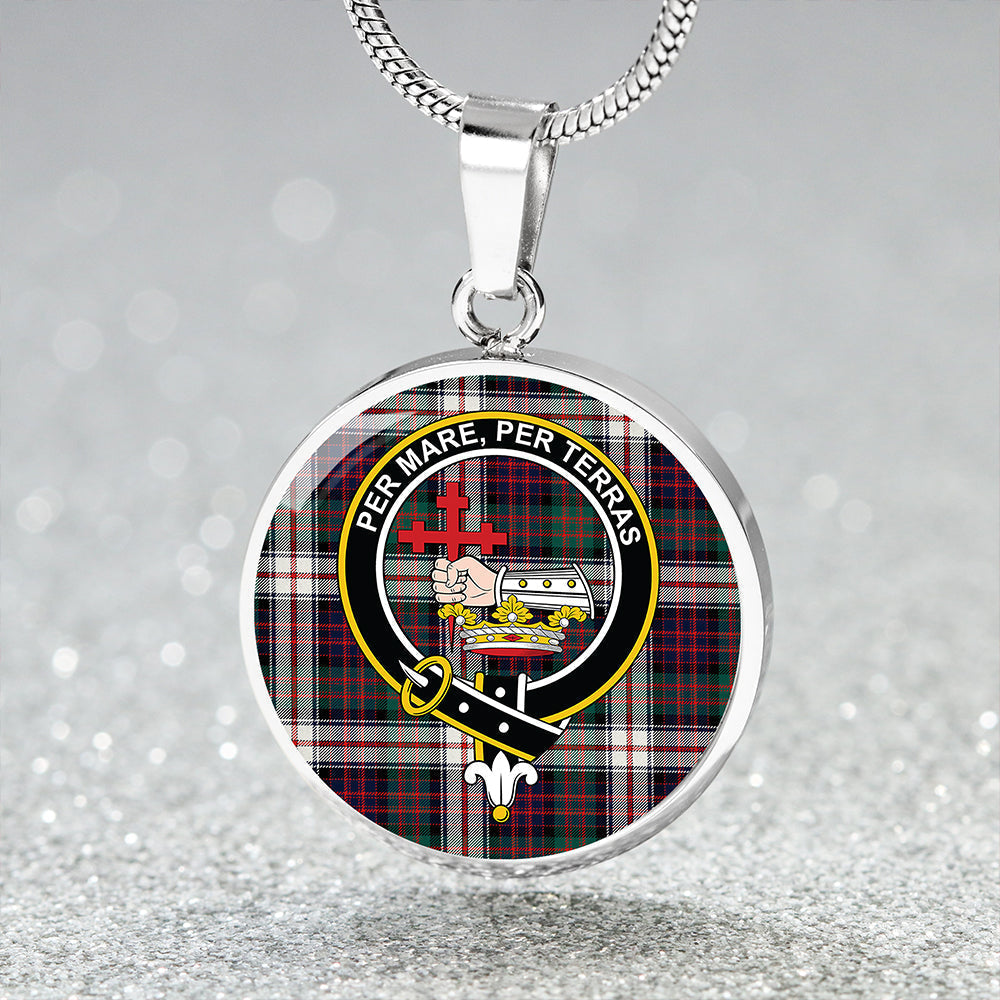 MacDonald Dress (Donald Dress) Tartan Crest Circle Necklace
