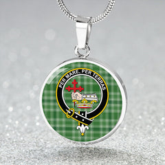 MacDonald Hunting (Donald Hunting) Ancient Tartan Crest Circle Necklace