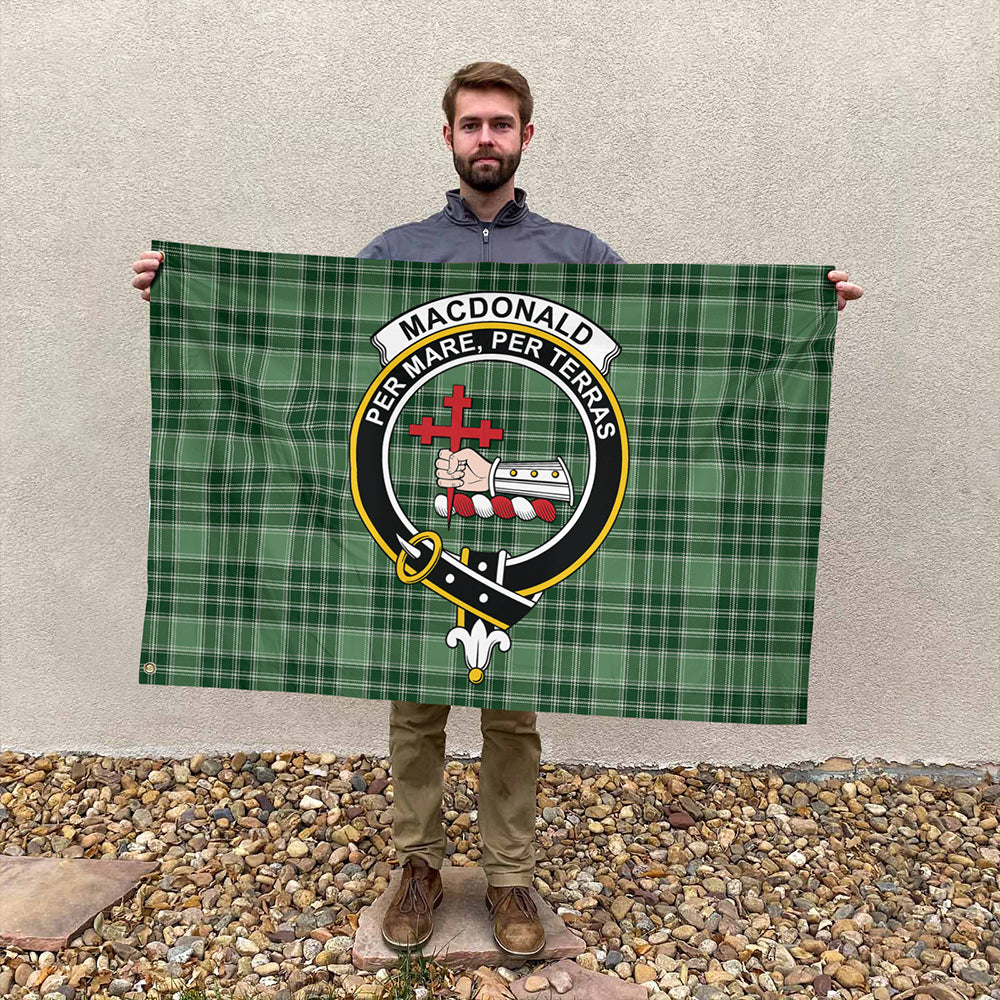 MacDonald Lord of the Isles Hunting Tartan Classic Crest House Flag