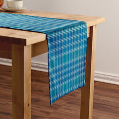 MacDonald Lord of the Isles Hunting Blue (Donald Lord of the Isles Hunting Blue) Ancient Tartan Crest Table Runner