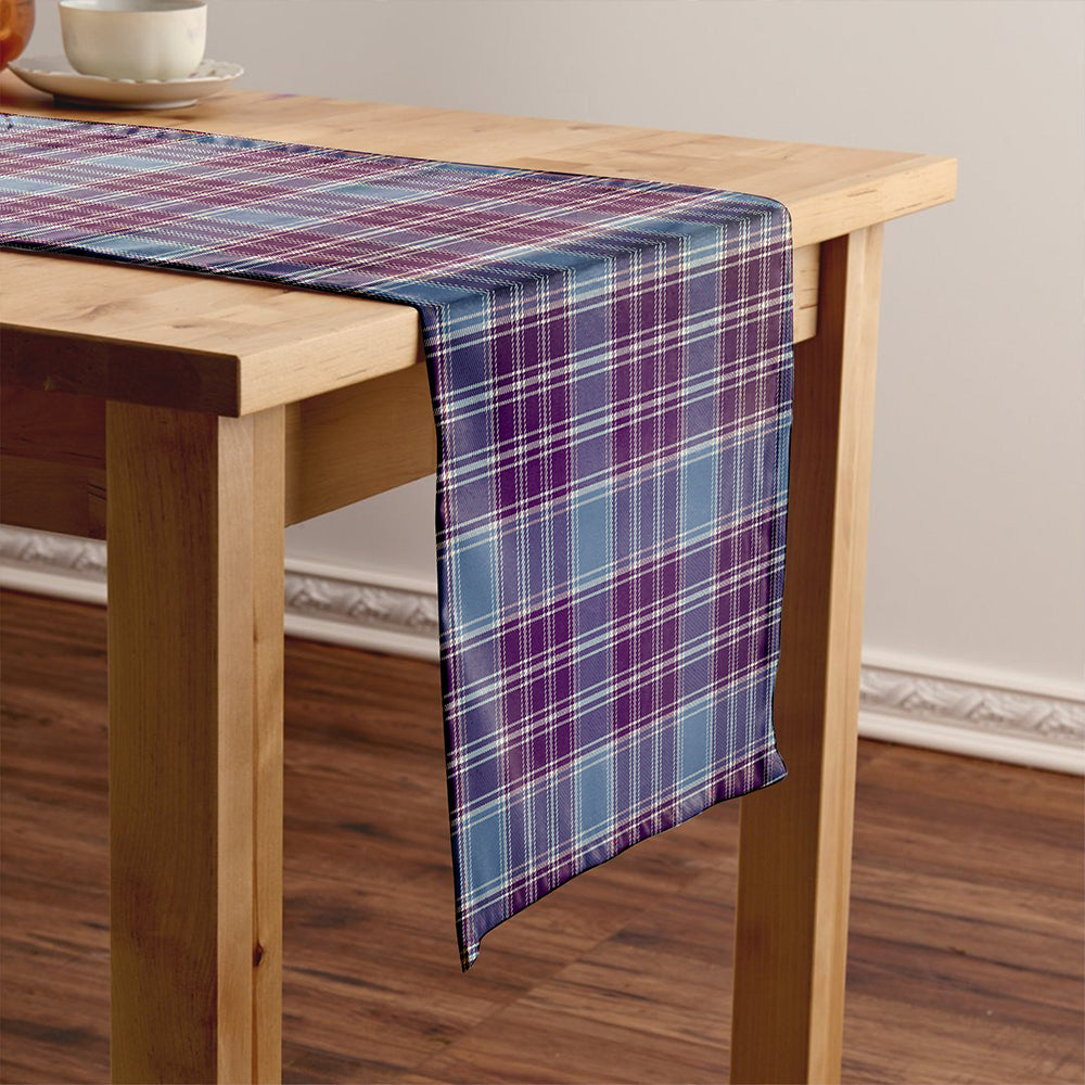 MacDonald Lord of the Isles Hunting Blue (Donald Lord of the Isles Hunting Blue) Weathered Tartan Crest Table Runner