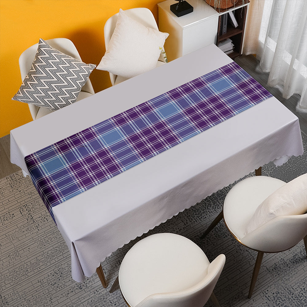 MacDonald Lord of the Isles Hunting Blue (Donald Lord of the Isles Hunting Blue) Weathered Tartan Crest Table Runner