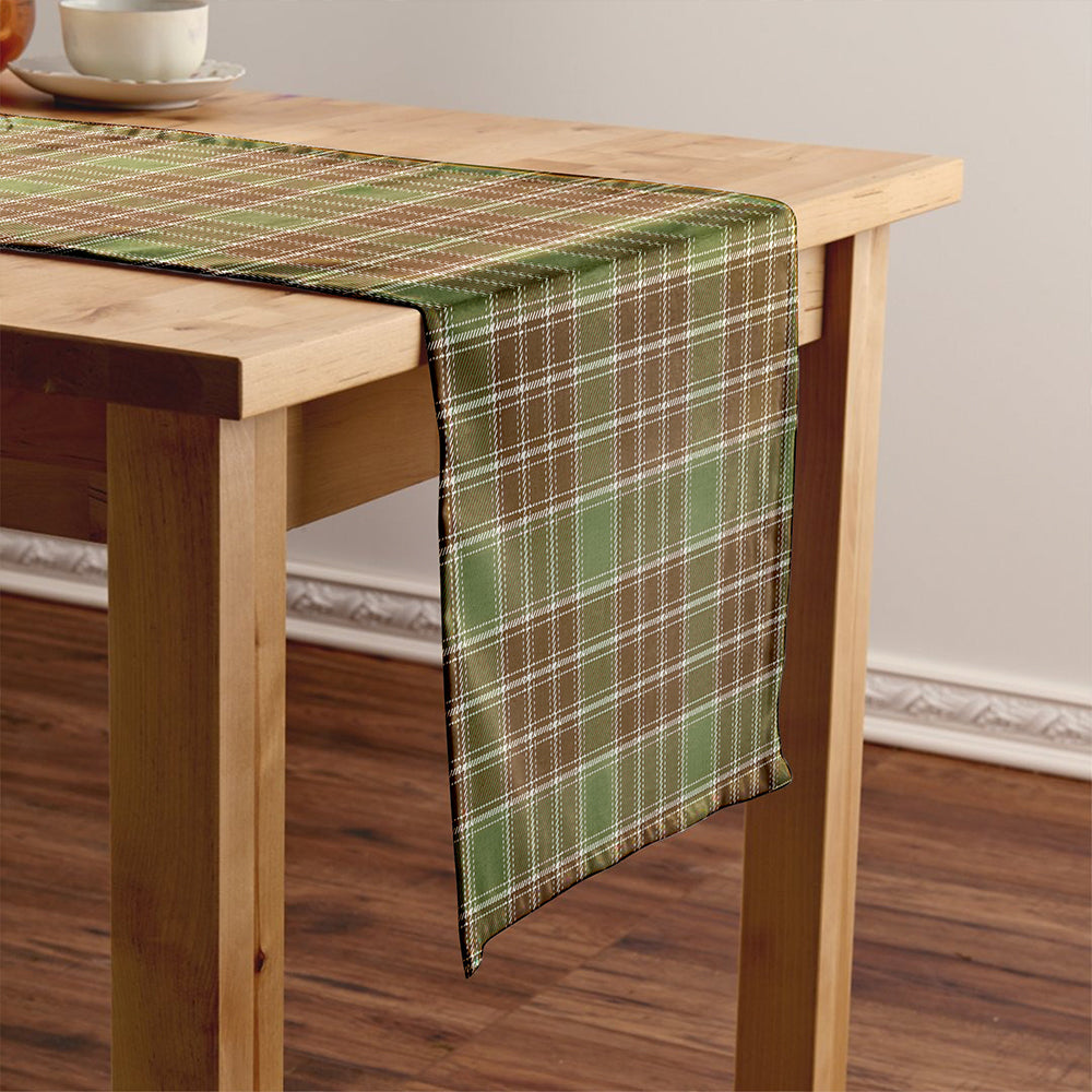 MacDonald Lord of the Isles; Hunting Weathered Tartan Crest Table Runner