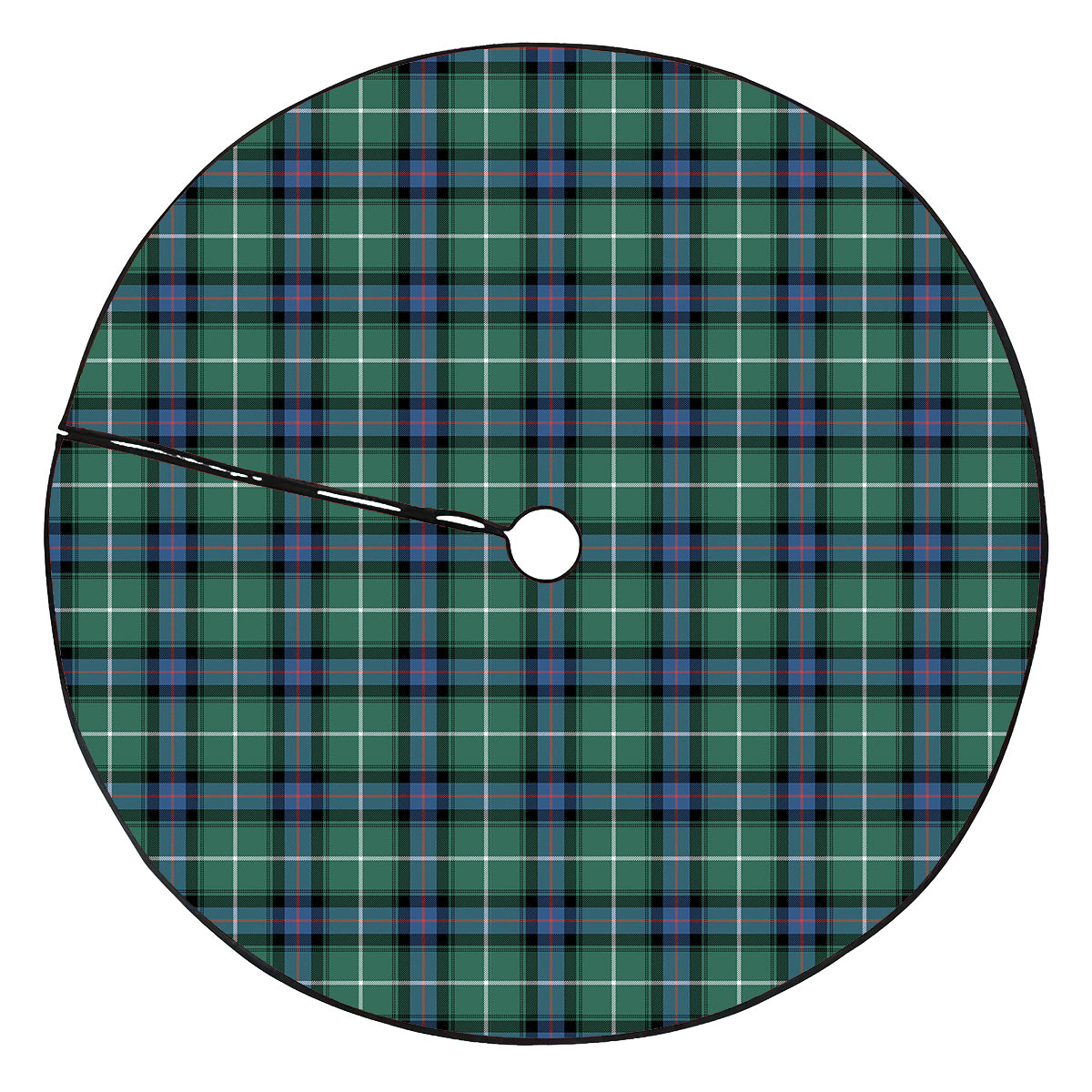 MacDonald of the Isles Hunting Ancient Tartan Plaid Christmas Tree Skirt