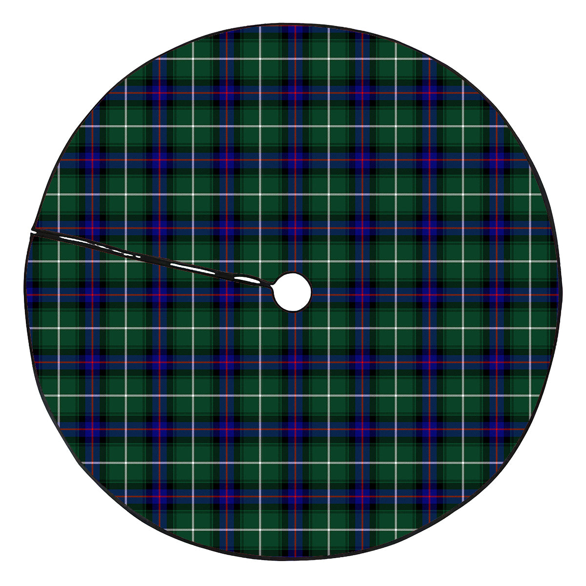 MacDonald of the Isles Hunting Modern Tartan Plaid Christmas Tree Skirt
