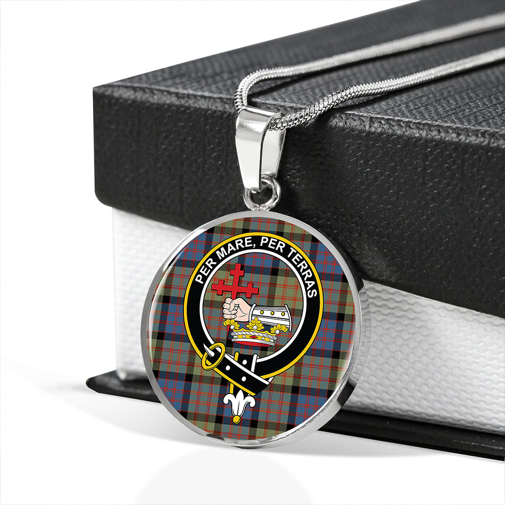 MacDonald #2 (Donald #2) Ancient Tartan Crest Circle Necklace