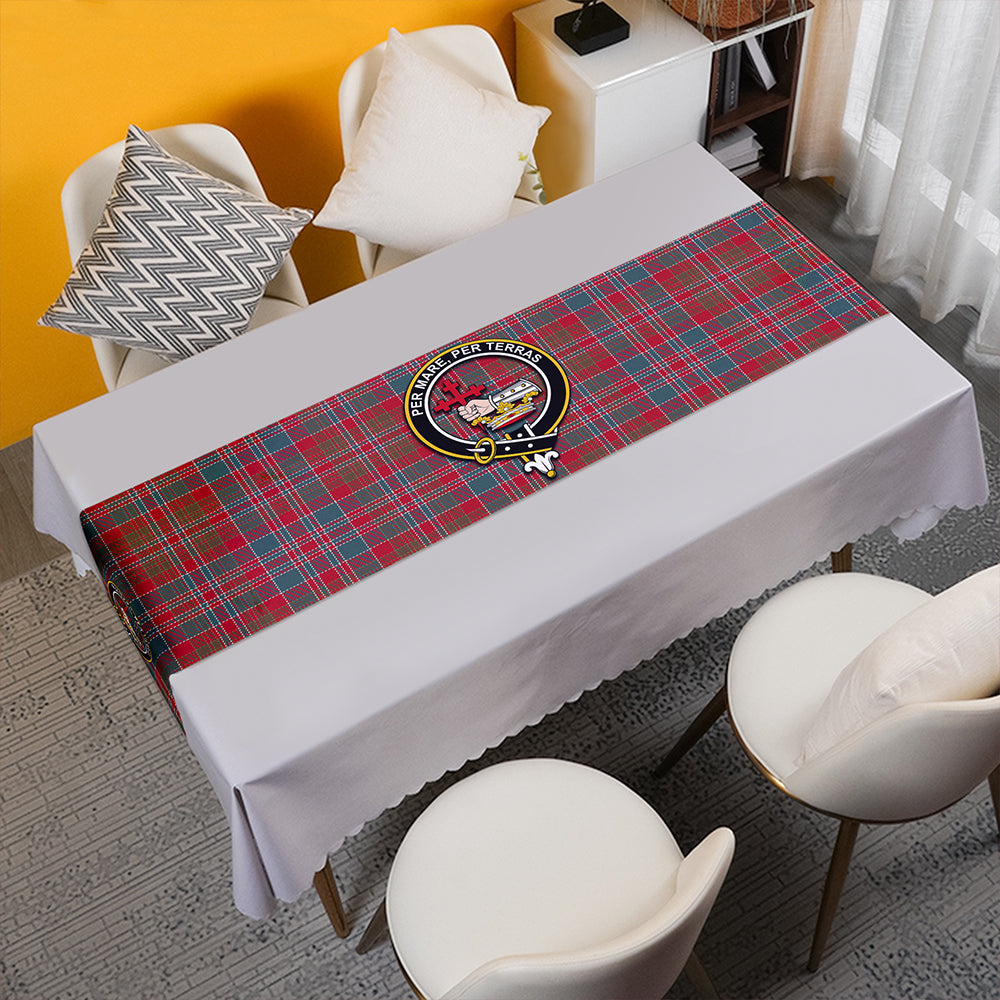 MacDonald of Boisdale (Donald Boisdale) Weathered Tartan Crest Table Runner