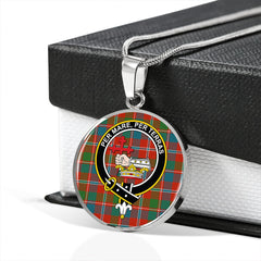 MacDonald of Glenaladale #2 (Donald Glenfinnan) Ancient Tartan Crest Circle Necklace