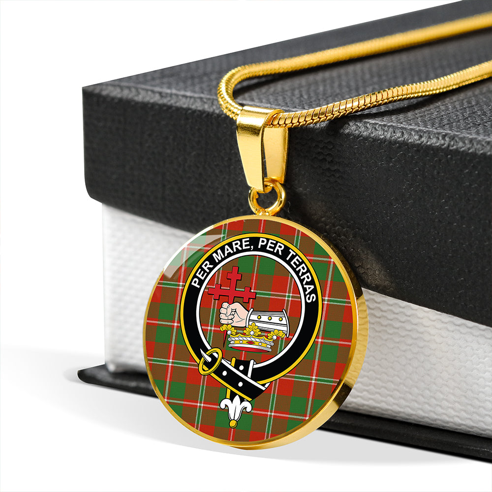 MacDonald of Glenaladale (Donald of Glenaladale) 2006 Ancient Tartan Crest Circle Necklace