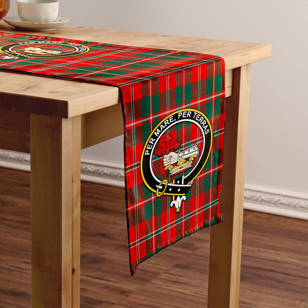 MacDonald of Glenaladale (Donald of Glenaladale) 2006 Modern Tartan Crest Table Runner