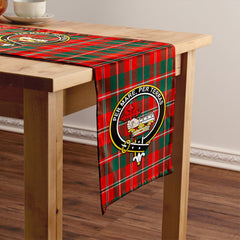 MacDonald of Glenaladale (Donald of Glenaladale) 2006 Modern Tartan Crest Table Runner