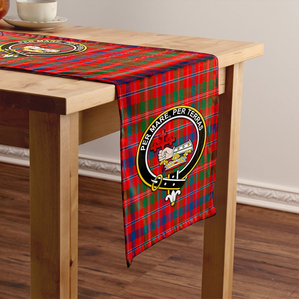 MacDonald of Glenaladale (Donald of Glenaladale) Modern Tartan Crest Table Runner