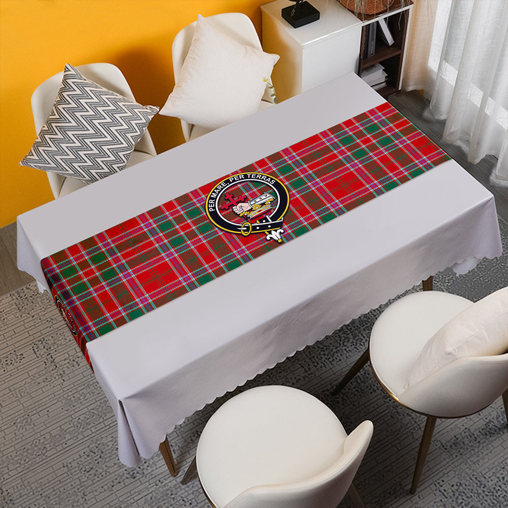 MacDonald of Lochmaddy (Donald of Loch Mhaddy) Anceint Tartan Crest Table Runner