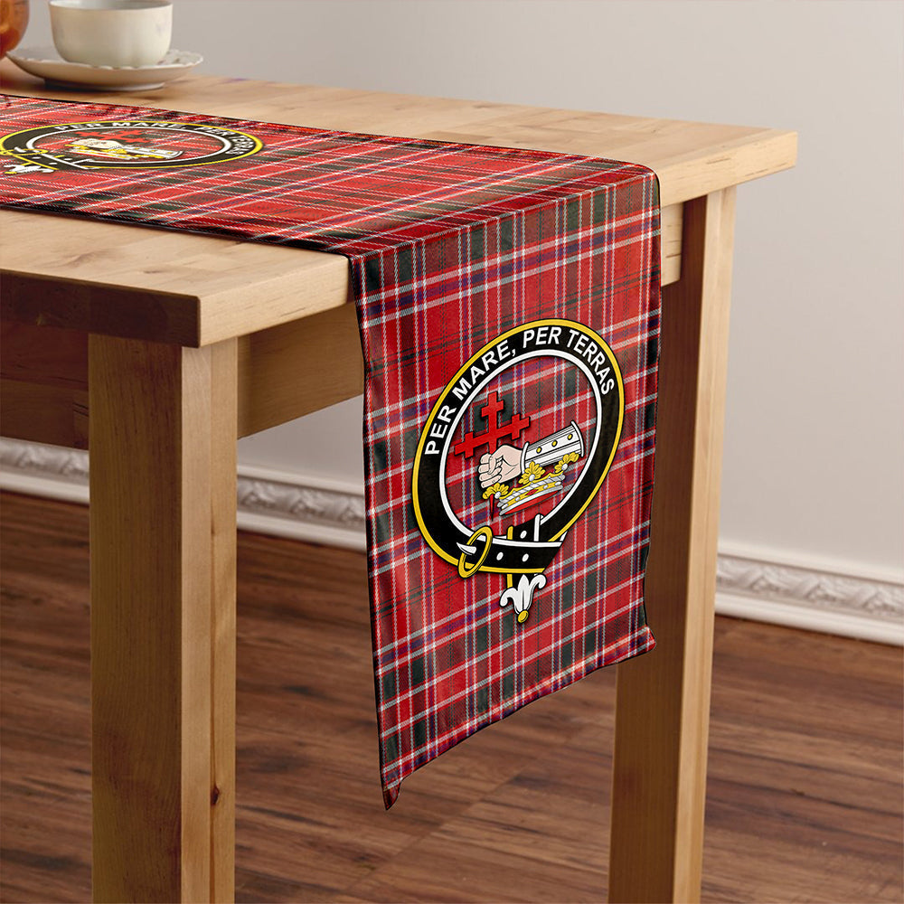 MacDonald of Lochmaddy (Donald of Loch Mhaddy) Weathered Tartan Crest Table Runner