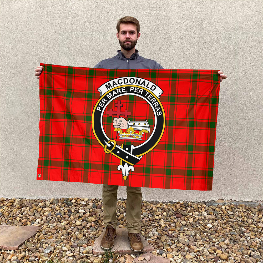 MacDonald of Sleat Tartan Classic Crest House Flag