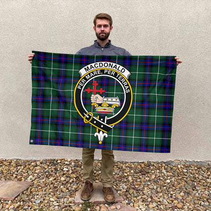 MacDonald of the Isles Hunting Modern Tartan Classic Crest House Flag